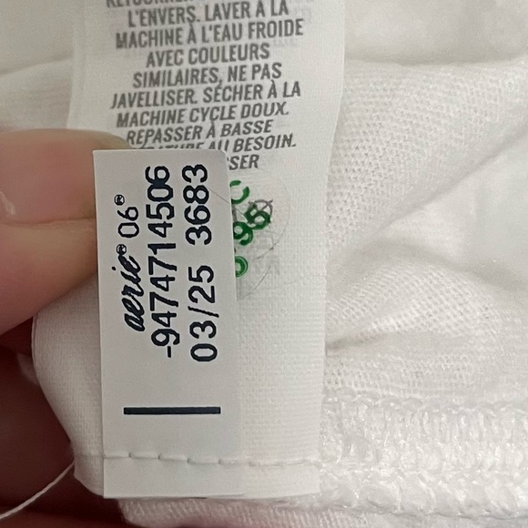 AERIE Lighthouse Pier Oversized Cotton Boyfriend T Shirt Embroidered Graphic XS - Picture 9 of 9